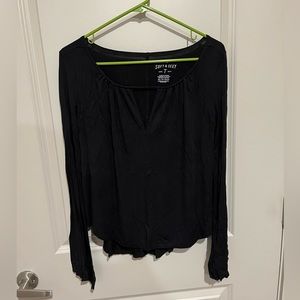 American Eagle top/blouse - black - size extra small